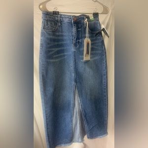 Celebrity Pink Long Denim Skirt 3/26